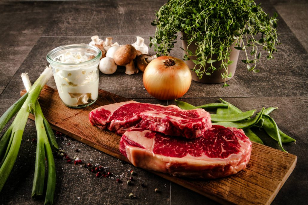 Rumpsteak-Zutaten-roh Rumpsteak-Zutaten-roh