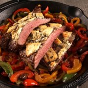 Flank Steak mit Käsekruste