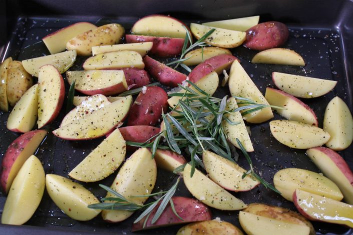 Rib Eye mit gebackenen Kartoffelspalten - Don Carne Beef Blog