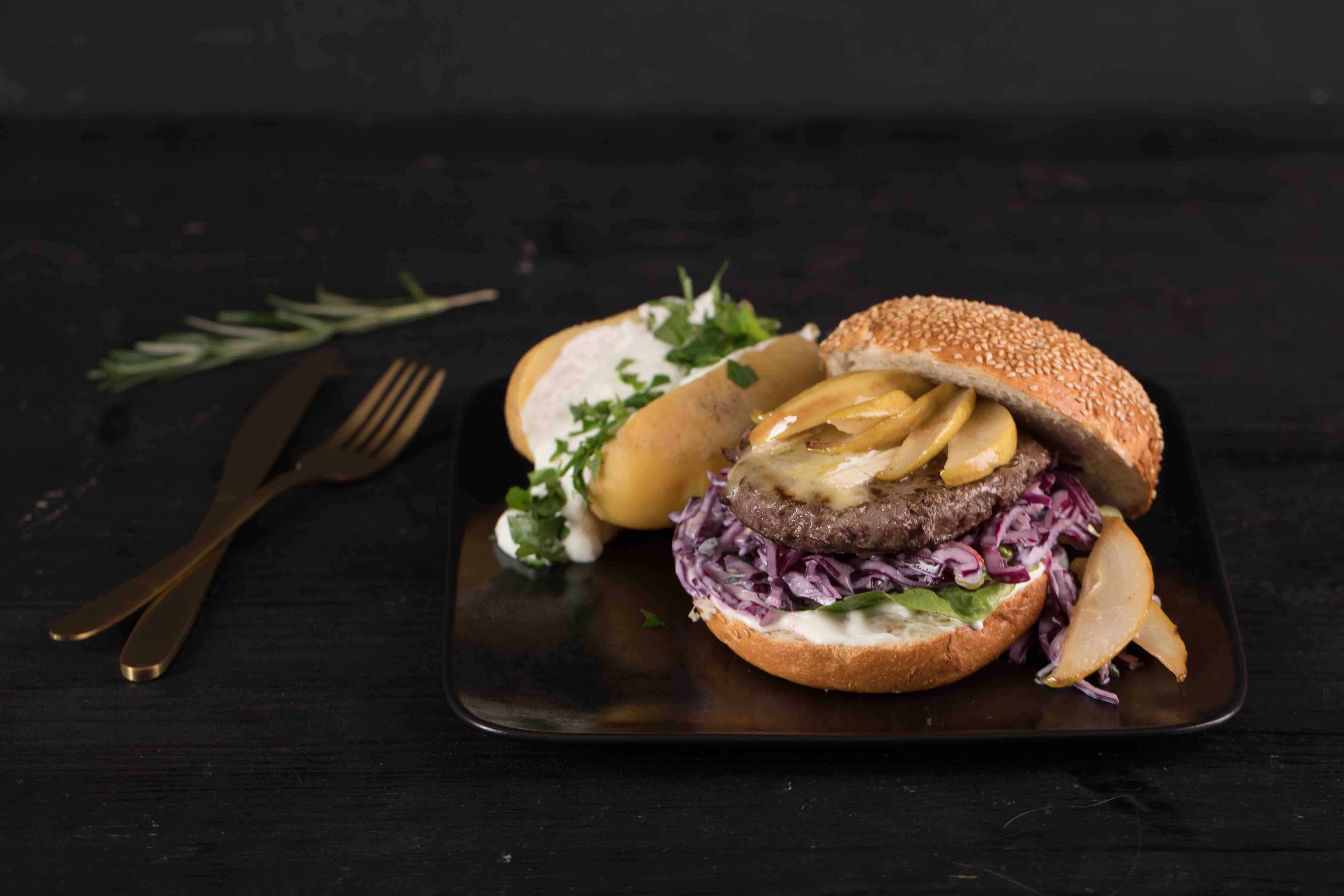 Elch Burger Mit Backkartoffel Dip Don Carne Beef Blog