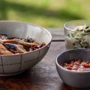 Pulled-Pork mit Bohnen