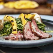 Pluma vom Iberico mit leckerer Mango Chili Sauce