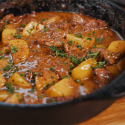 Rinderfiletstreifen in Pfeffer-Sahne-Sauce