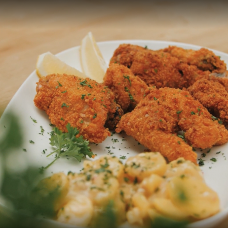 Backhendl mit Kartoffelsalat