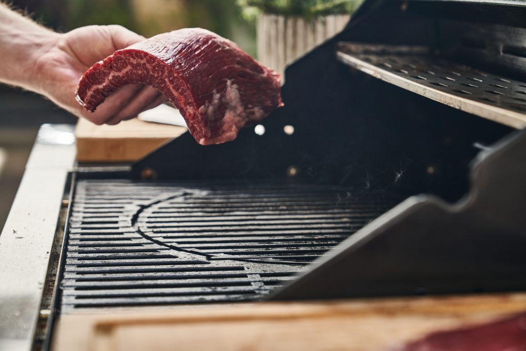 Steak auf dem Grill 