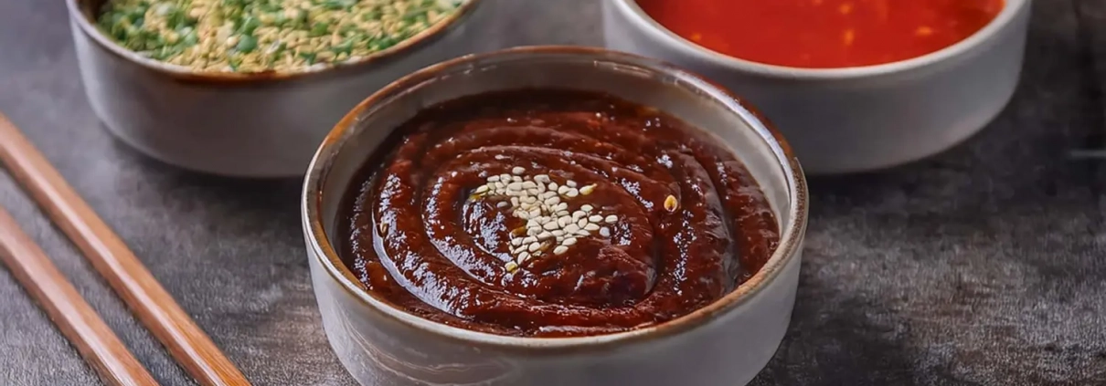Verschiedene Dips & Saucen fürs Korean BBQ