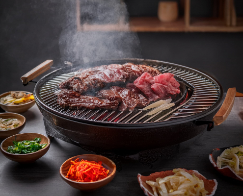 Korean-BBQ - Fleisch auf dem Grill