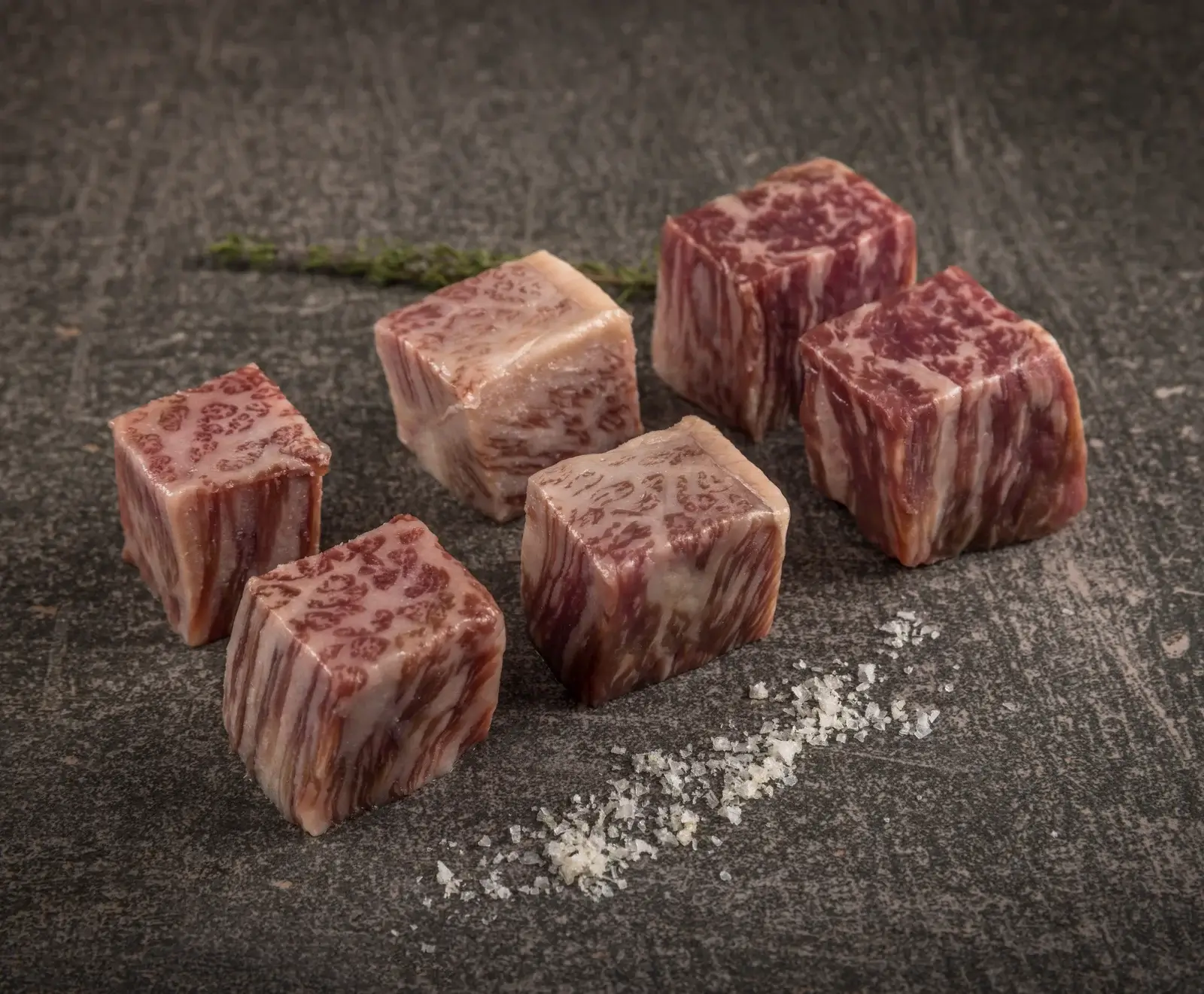 Rumpsteak Japanisches Wagyu Würfel A5 130 g schockgefrostet