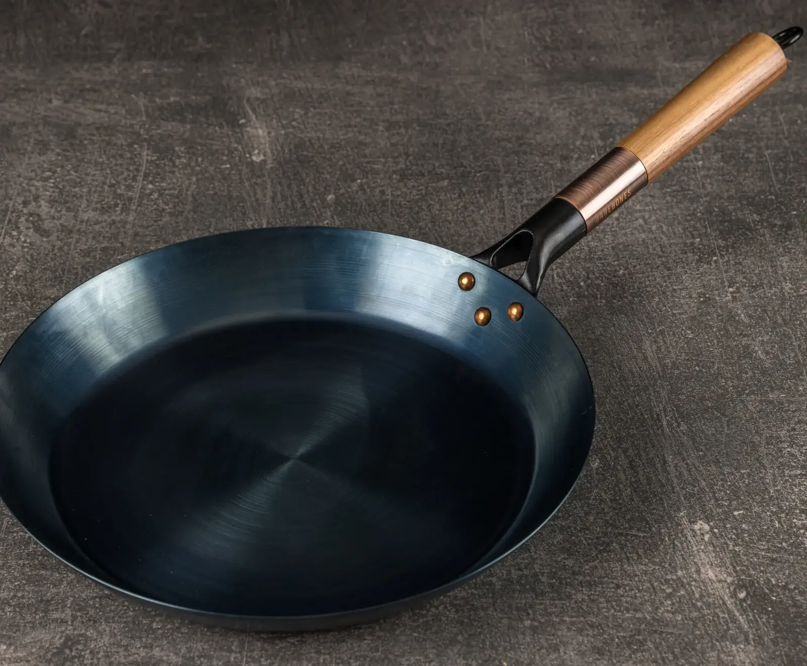 Barebones Blue Carbon Steel Skillet 12"