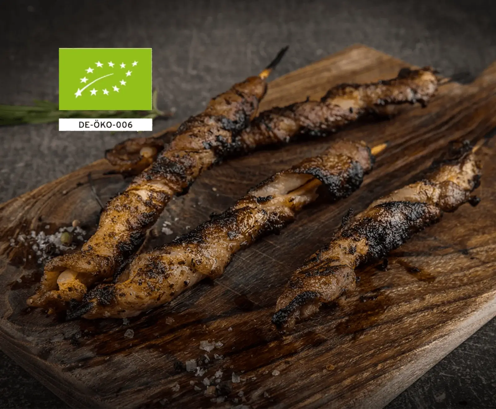 Schwäbisches Bio Schwein Grillfackeln