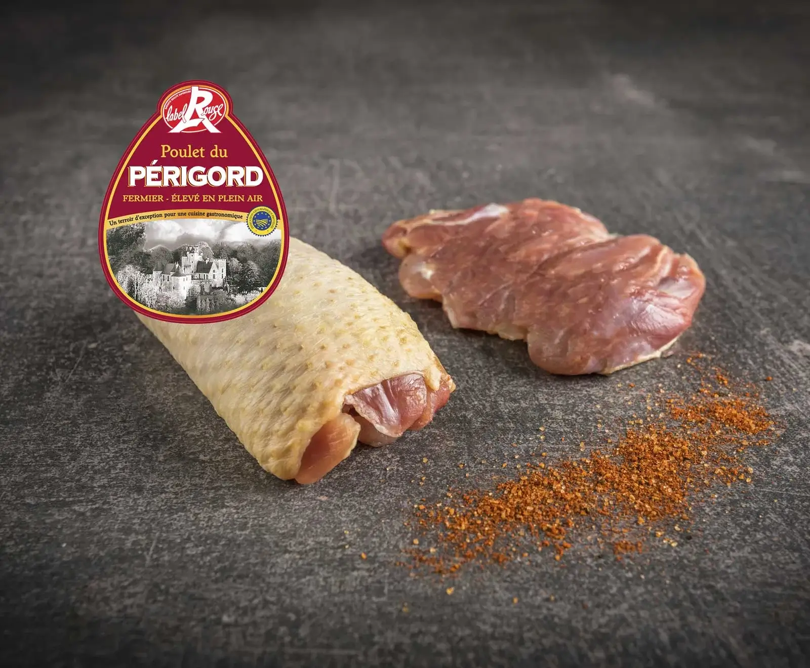 Französisches Maishähnchen "Pollo Fino" ausgelöste Keule 800 g schockgefrostet