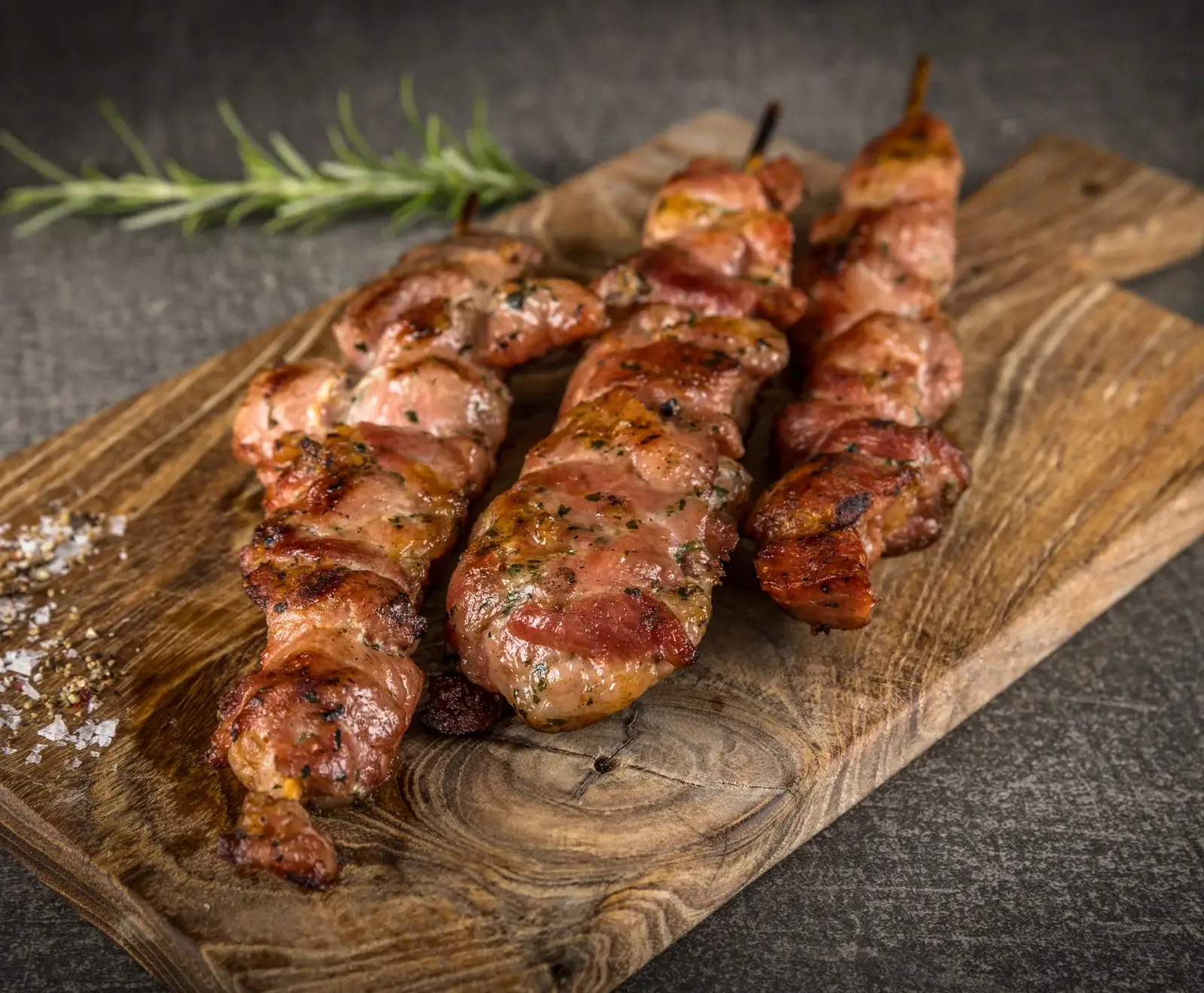Spanische Iberico Spieße Knoblauch mariniert