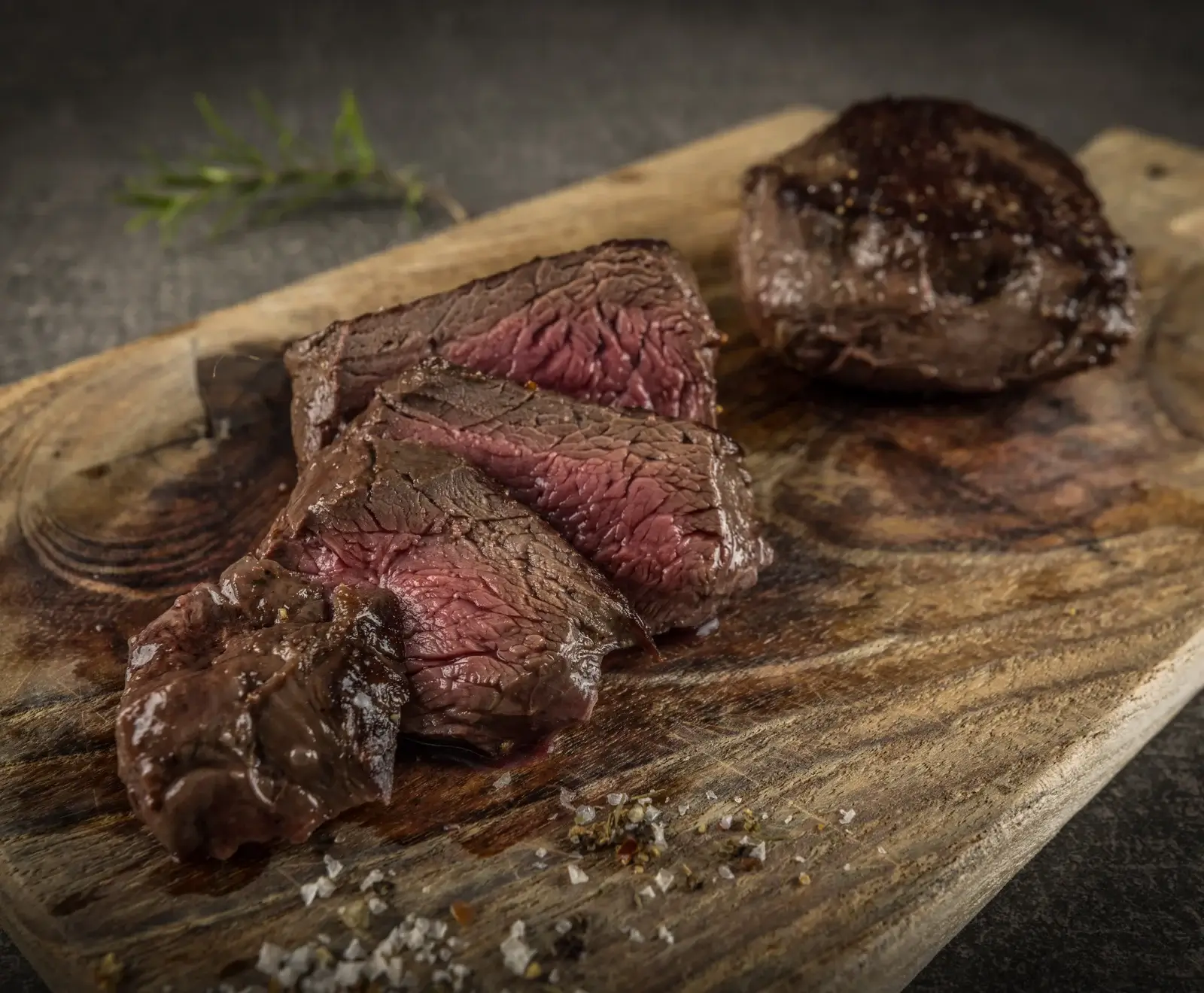 Neuseeländische Hirschrückensteaks
