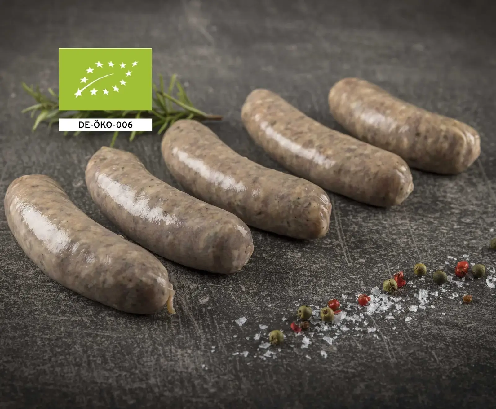 Schwäbische Bio Schweinebratwurst