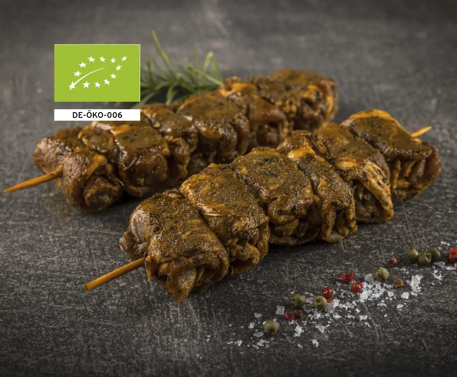 Schwäbische Bio Schweinespieße