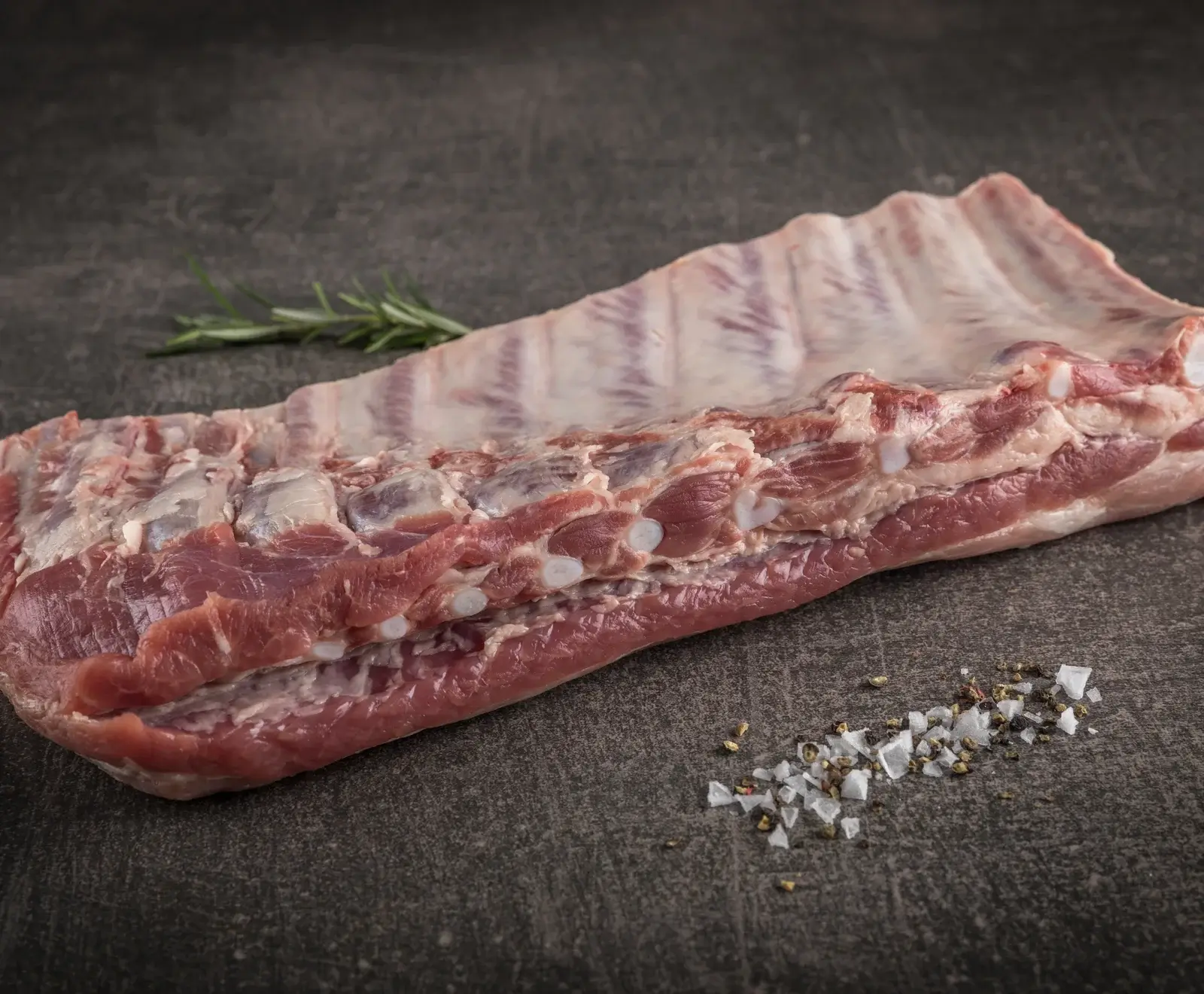 Niederrheinisches Duroc Schwein Rippchen Premium St. Louis Cut 2100 g - Premiumfleisch von Don Carne